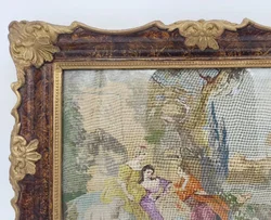 Vintage Bilderrahmen mit Stickbild - Bild 2