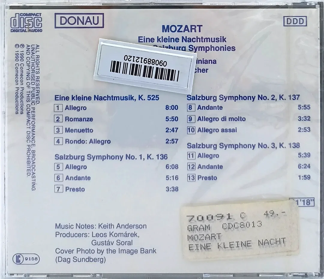 CD Mozart " Eine kleine Nachtmusik" (OVP) – Bild 2