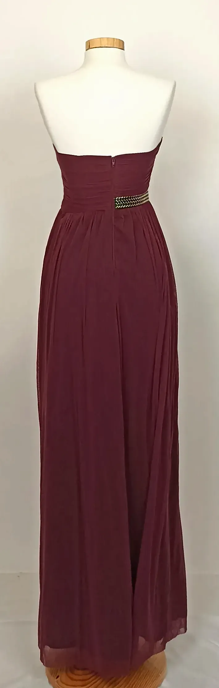 Asos Maxi-Abendkleid weinrot Gr. S – Bild 2