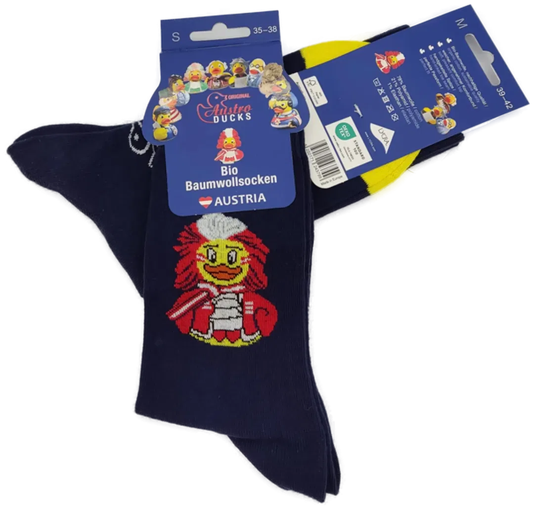 Aostro Ducks Unisex Socken Bio-Baumwolle 35-38 | Alltagsbegleiter - Bild 1