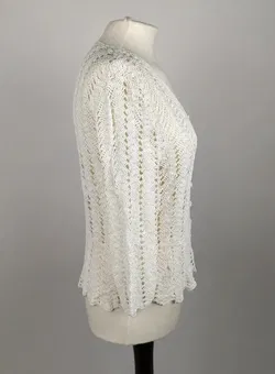 Gehäkelter Cardigan - Handgemacht, S - Bild 2