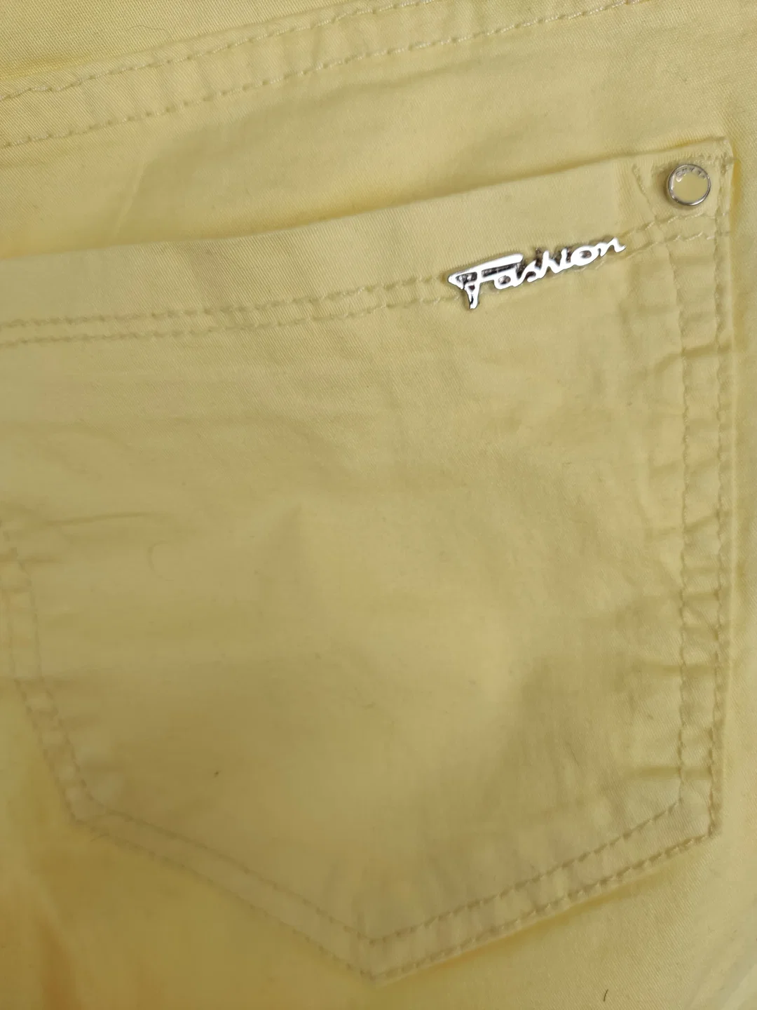 Shorts "Realize Denim Division", kurz mit Taschen, gelb, Größe 38 – Bild 5