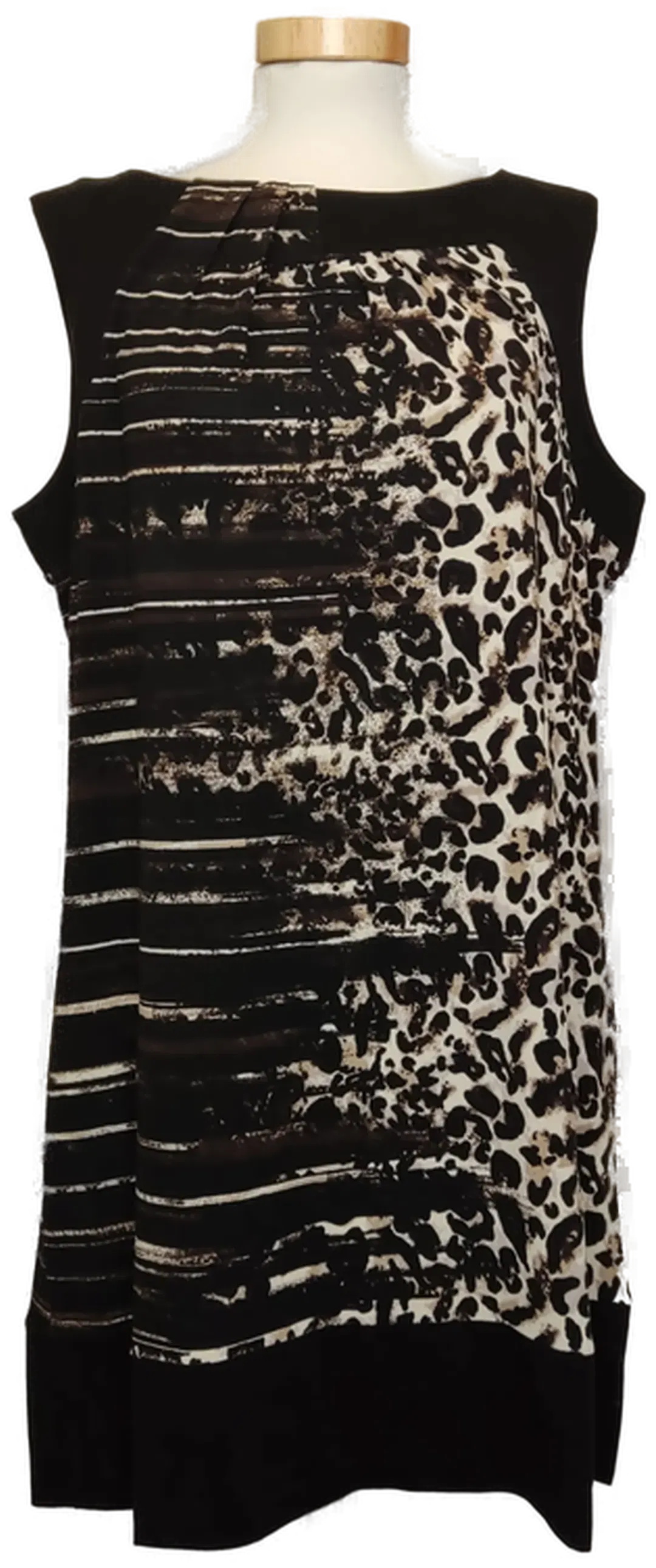 Comma Damen Leo Kleid schwarz/braun Gr. 42 - Bild 4