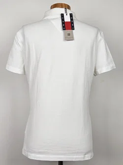 TOMMY JEANS Damen Poloshirt, weiß - Gr. L  - Bild 3
