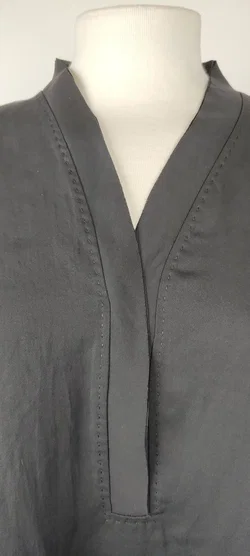 Marc Cain Bluse V-Ausschnitt Unifarben | Wie Neu - Bild 5