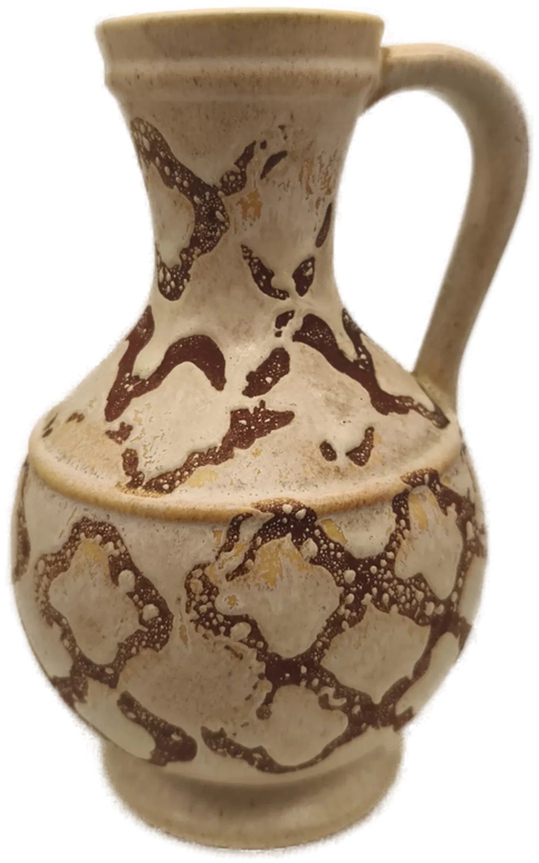 Henkelvase beige, Fat Lava, Vintage, Midcentury, Keramik - Bild 4