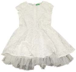 United Colors of Benetton Kinderkleid weiß Gr. XXS