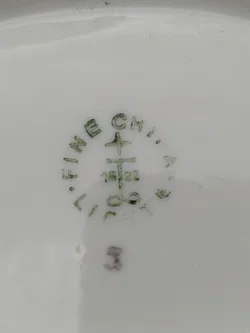 Durchbruchschale mit Blumenmotiv und Golddekor 'Fine China' | Thüringer Lichte Porzellan - Bild 7