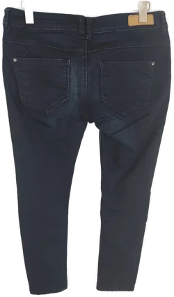 Damen Super Skinny Jeans mit Stretch in Dunkelblau, Größe 44 - Bild 2