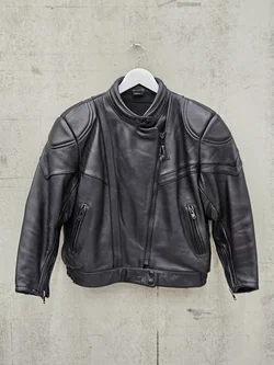 SANMARU Herren Leder Motorrad Jacket, schwarz - Gr. M – Vorschau 1