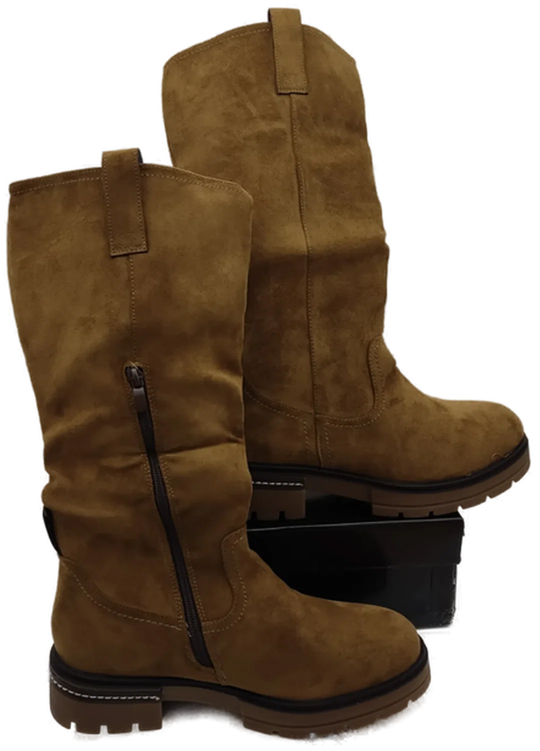 Aligia Damenstiefel Braun Wildleder | Zeitloser Klassiker – Bild 3