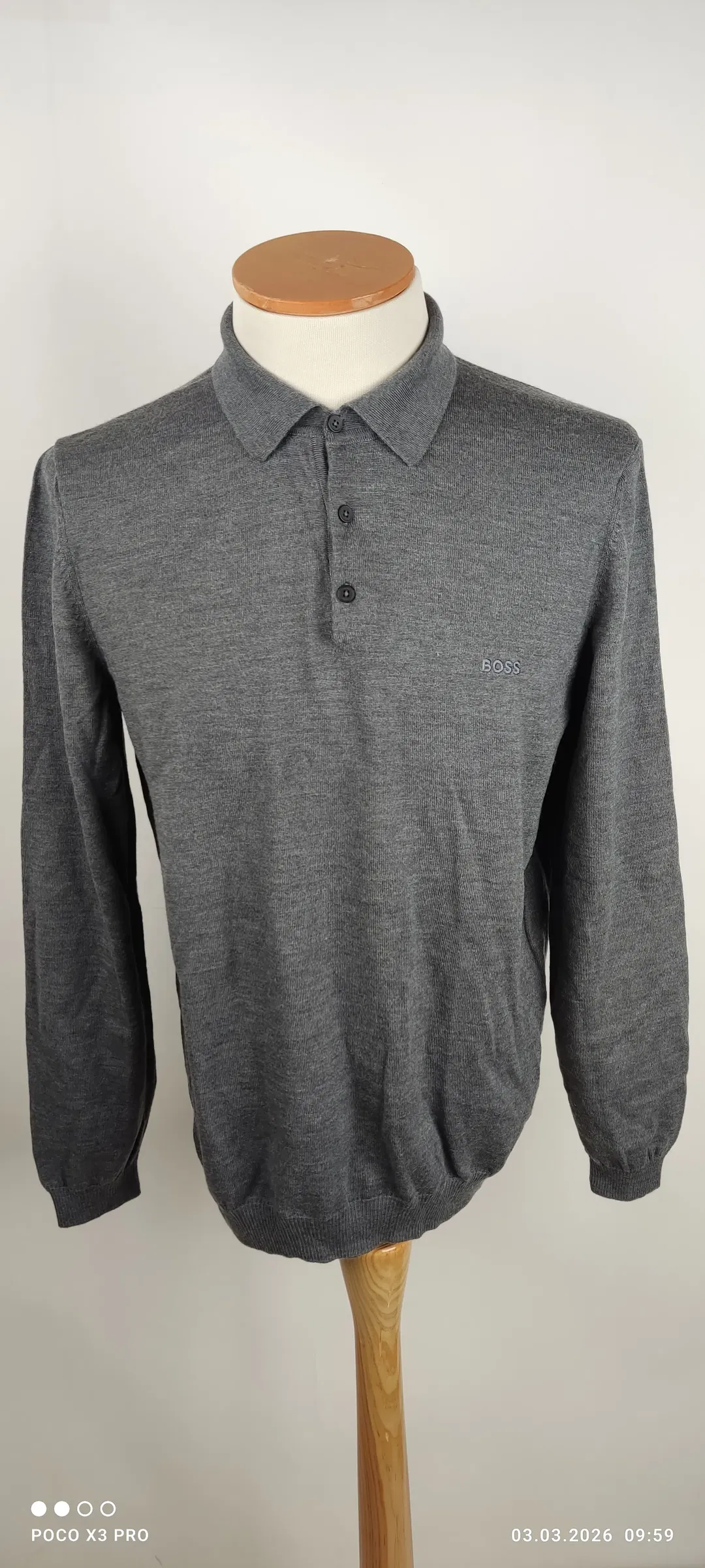 Boss Bono Herren Langarm-Poloshirt - Bild 1