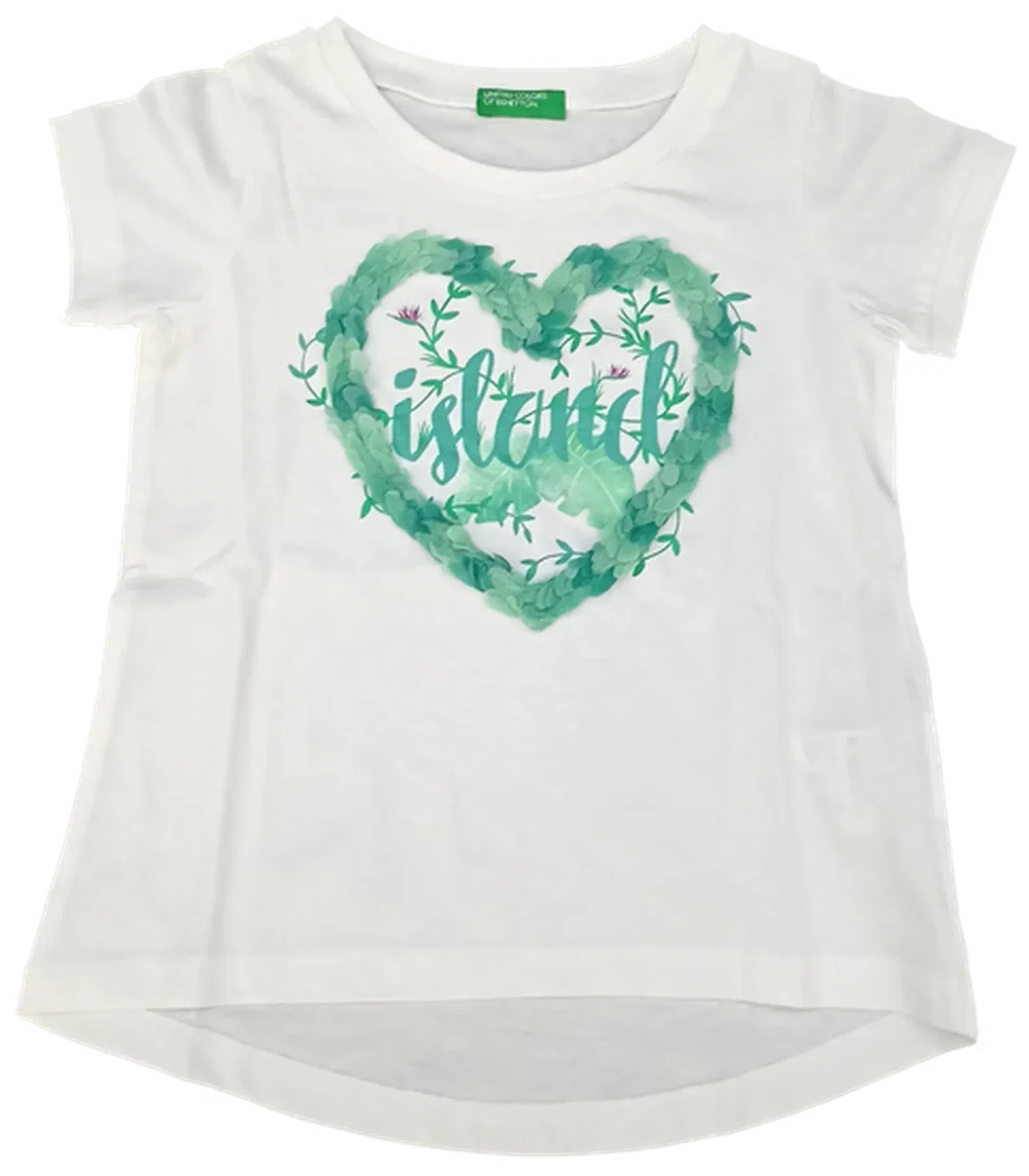 United Colors of Benetton Kindershirt weiß gemustert Gr. 1Y - Bild 4