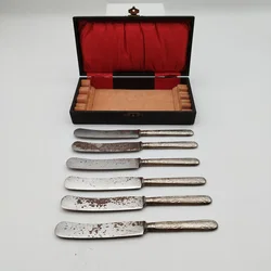Antikes Messer Set - 6-teilig / silber-farbig - Bild 2