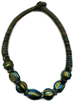 Schimmernde Mode-Halskette - 43cm / kurz - Bild 2