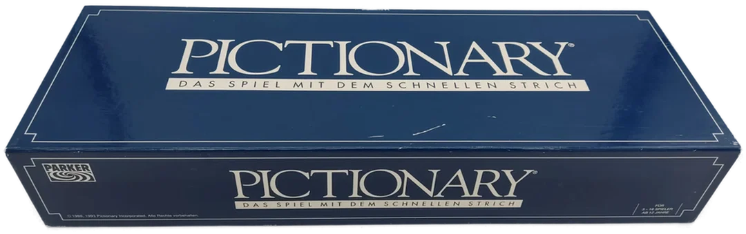 Pictionary - Das Spiel mit dem schnellen Strich - Brettspiel Parker 1993 – Bild 3