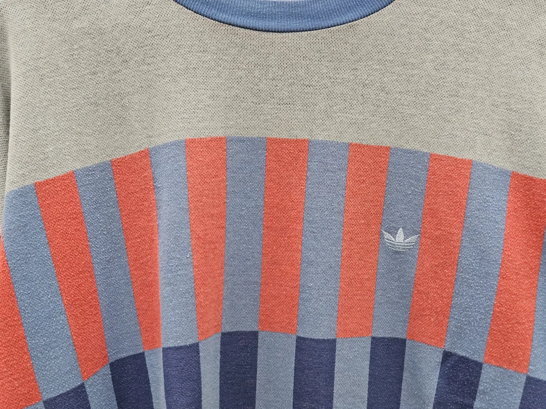 ADIDAS Herren Vintage 90's Pullover, grau - Gr. L – Bild 3