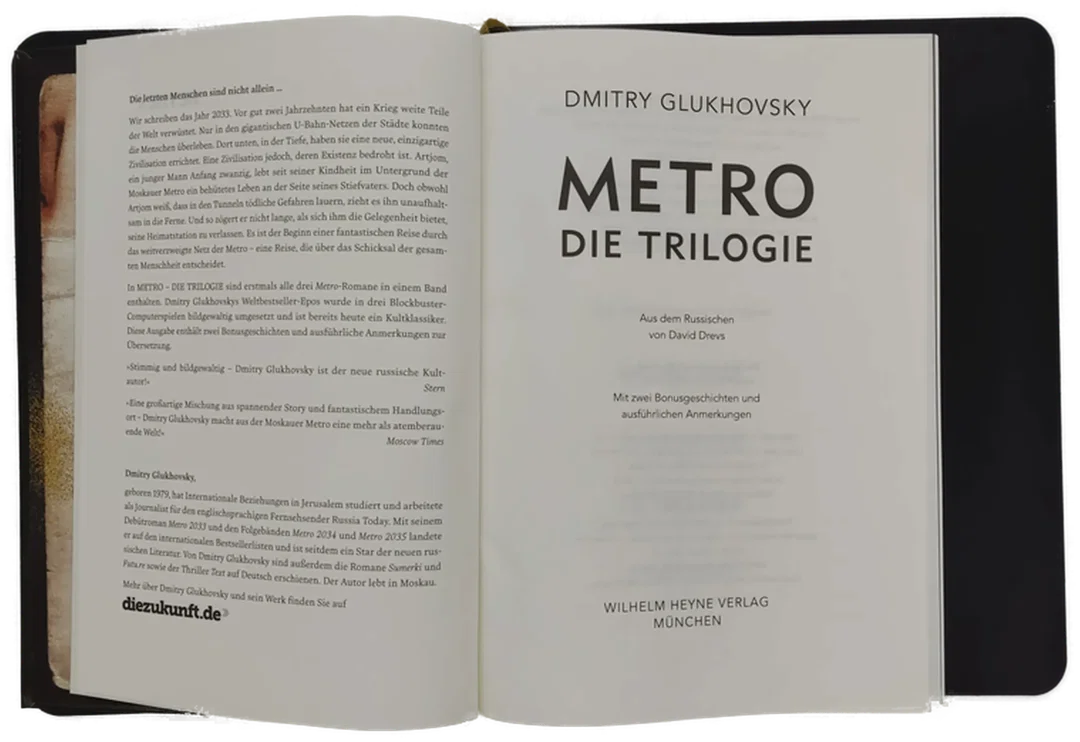 GLUKHOVSKY "Metro  Die Trilogie" Gebundene Ausgabe  – Bild 5