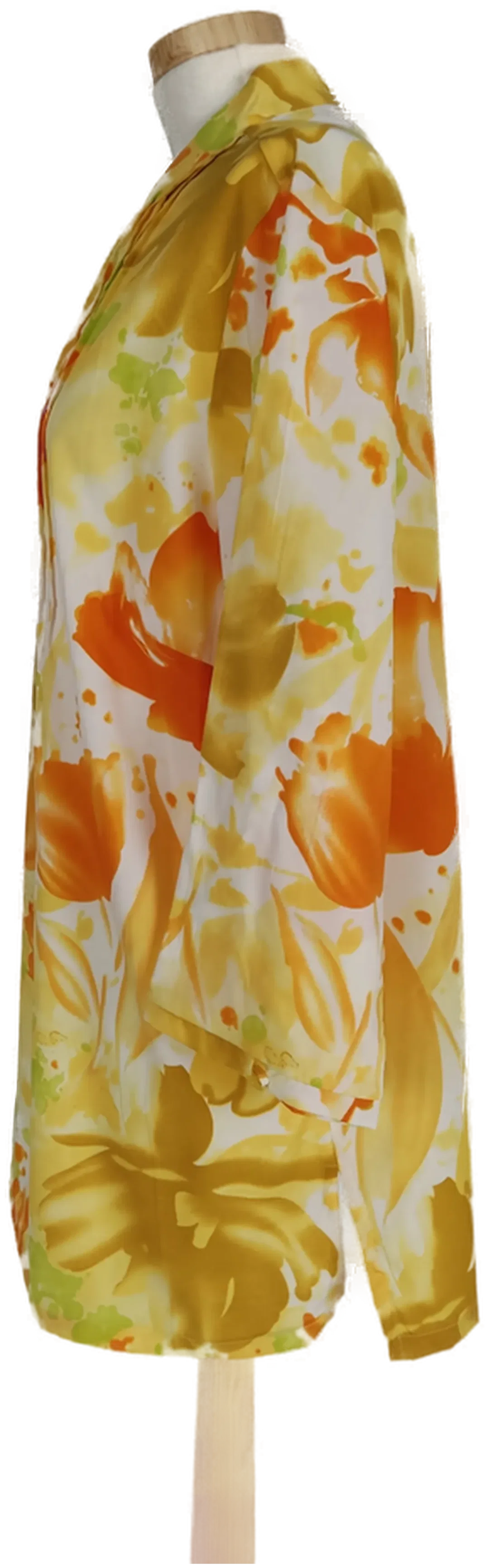 Damen-Bluse gelb geblümt - XXL/44  – Bild 3