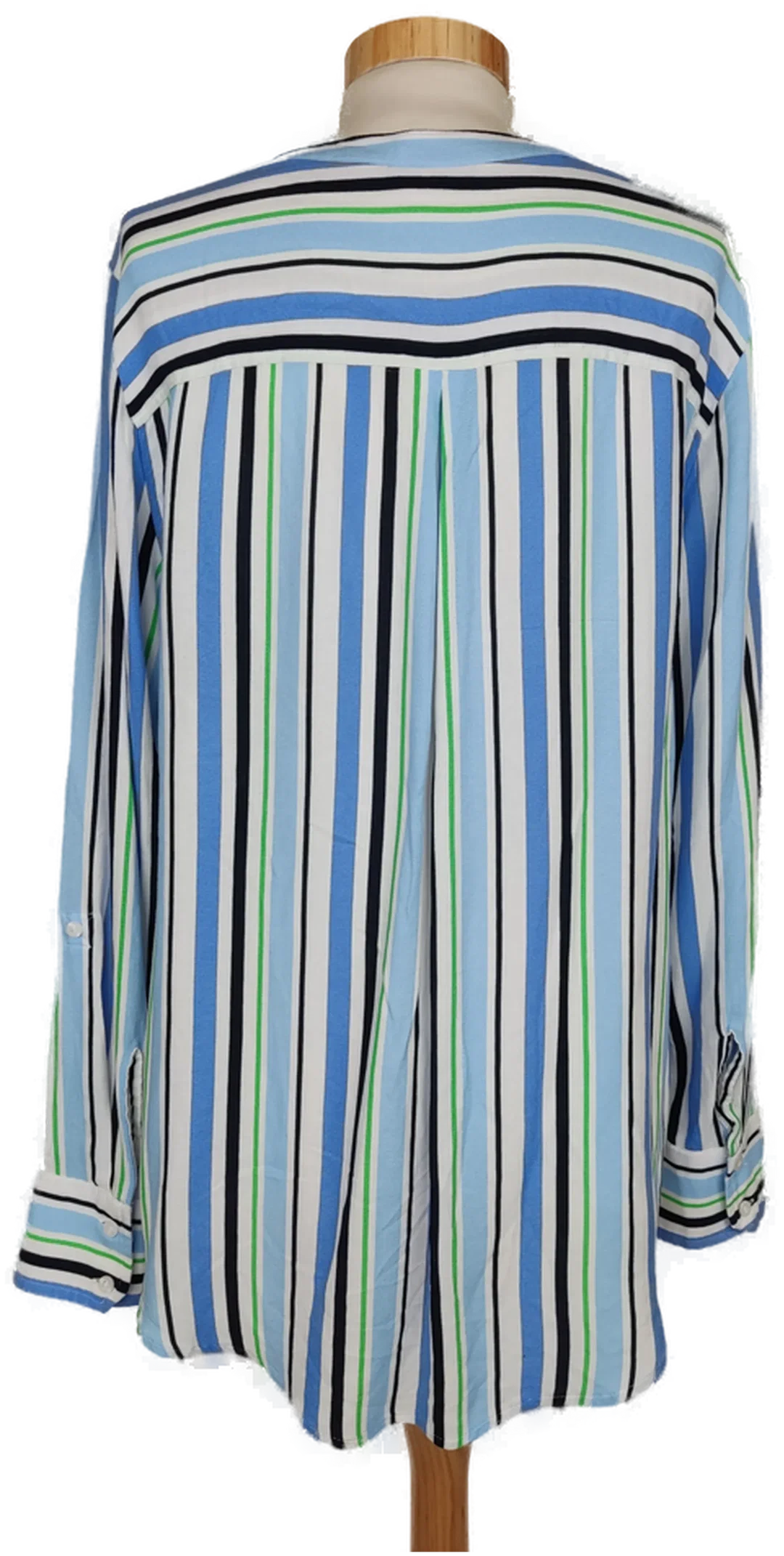 Street One Damen Bluse grün/blau/weiß gestreift - M/38 – Bild 2