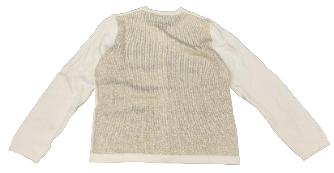 United Colors of Benetton Kinderstrickjacke weiß Gr. XXS – Bild 2