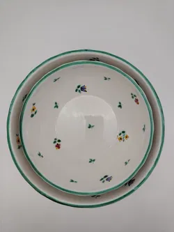 Gmunder Keramik - 2x Salatschüsseln 'Streublumen' - Bild 2