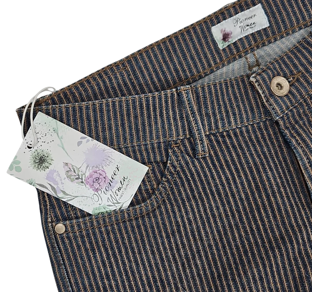 Pioneer Women Damen Hose, blau/braun - Gr. 38/32 – Bild 4