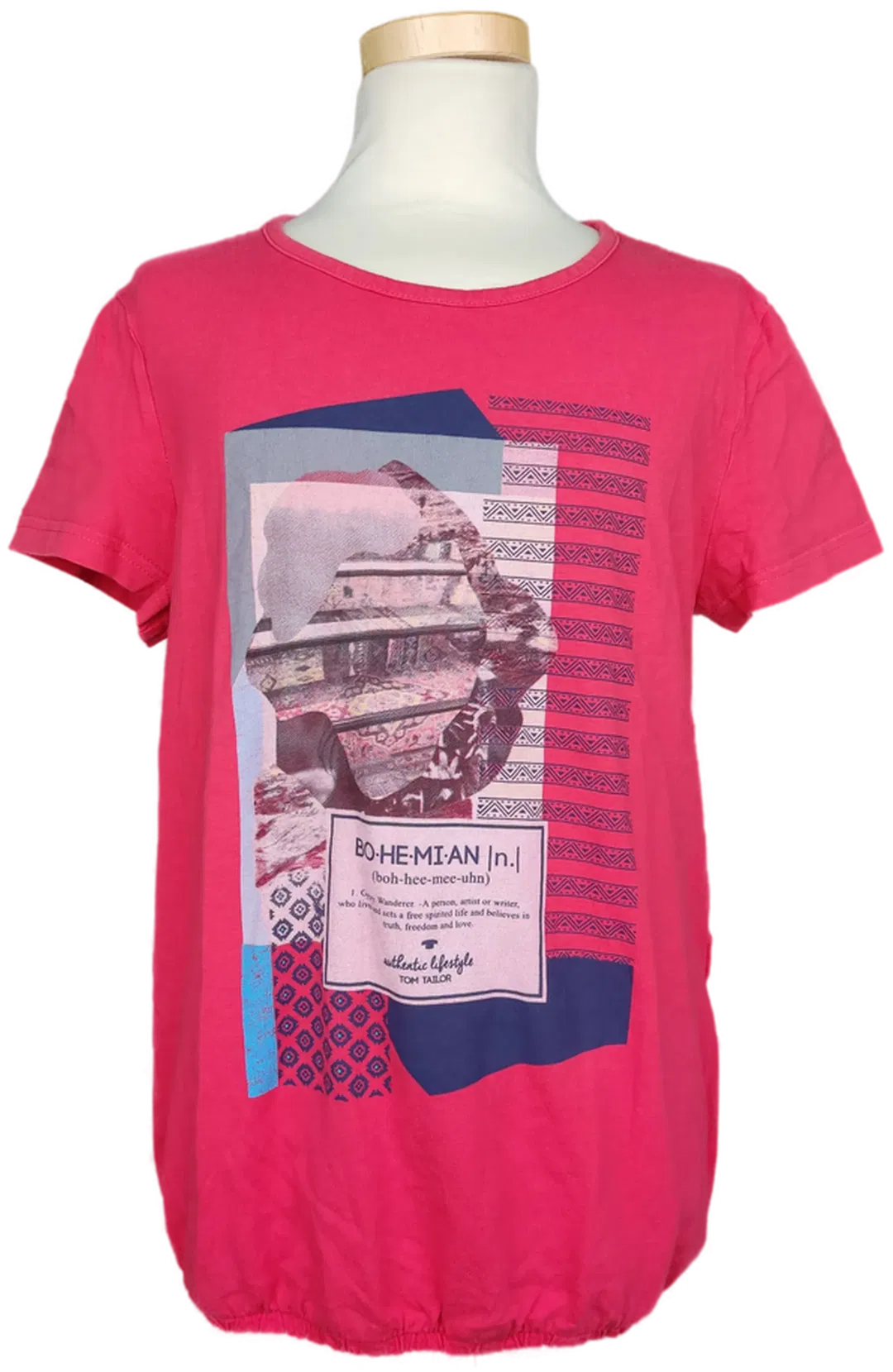 Tom Tailor Mädchen T-Shirt rot mit Gummizug - 164 - Bild 1