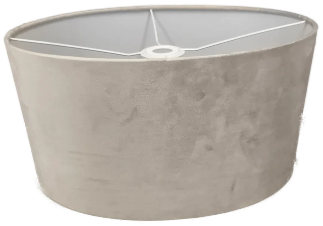 H&M home, Lampenschirm Samt, graubeige, neu - Bild 1