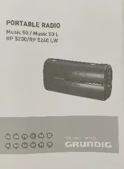Grundig Musik 50 tragbares Radio mit Zubehör - Bild 3