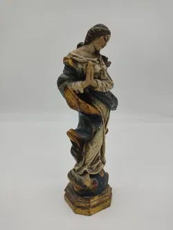 Madonnenstatue aus Holz - Maria Immaculata  - Bild 8