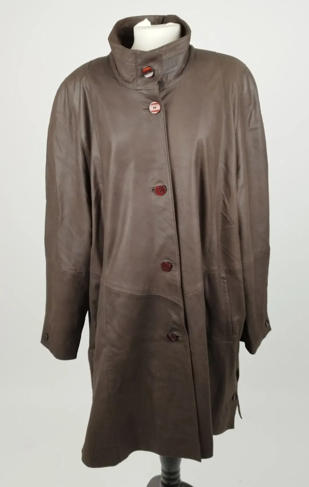 BY PIERO Leathers Mantel - Gr. 44 / 100% Leder, Futter 100% Polyester - Bild 4