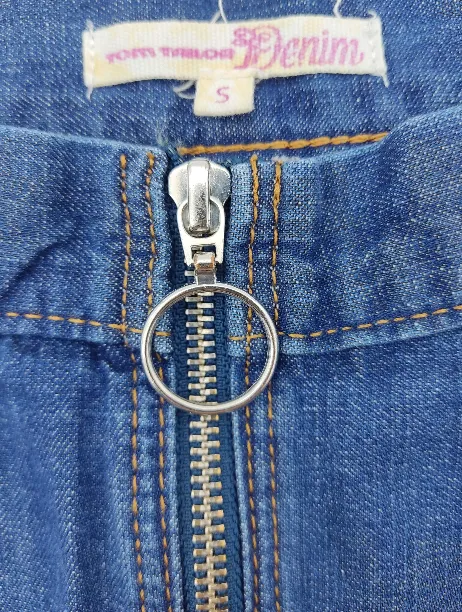 Tom Tailor Denim Damen Jeans Minirock blau Gr. S – Bild 3