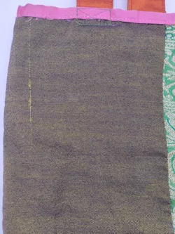 Patchwork Tote Bag Seide, Brokat | Thai-Boho-Schatz - Bild 8