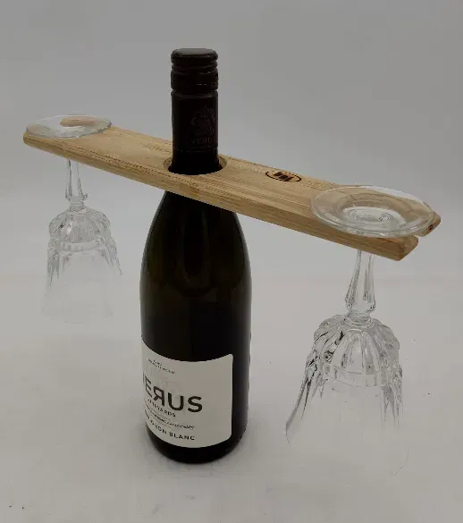 HAI Werkstatt - Champagner-/ Weinglas Halterung - Mitbringsel - Bild 2