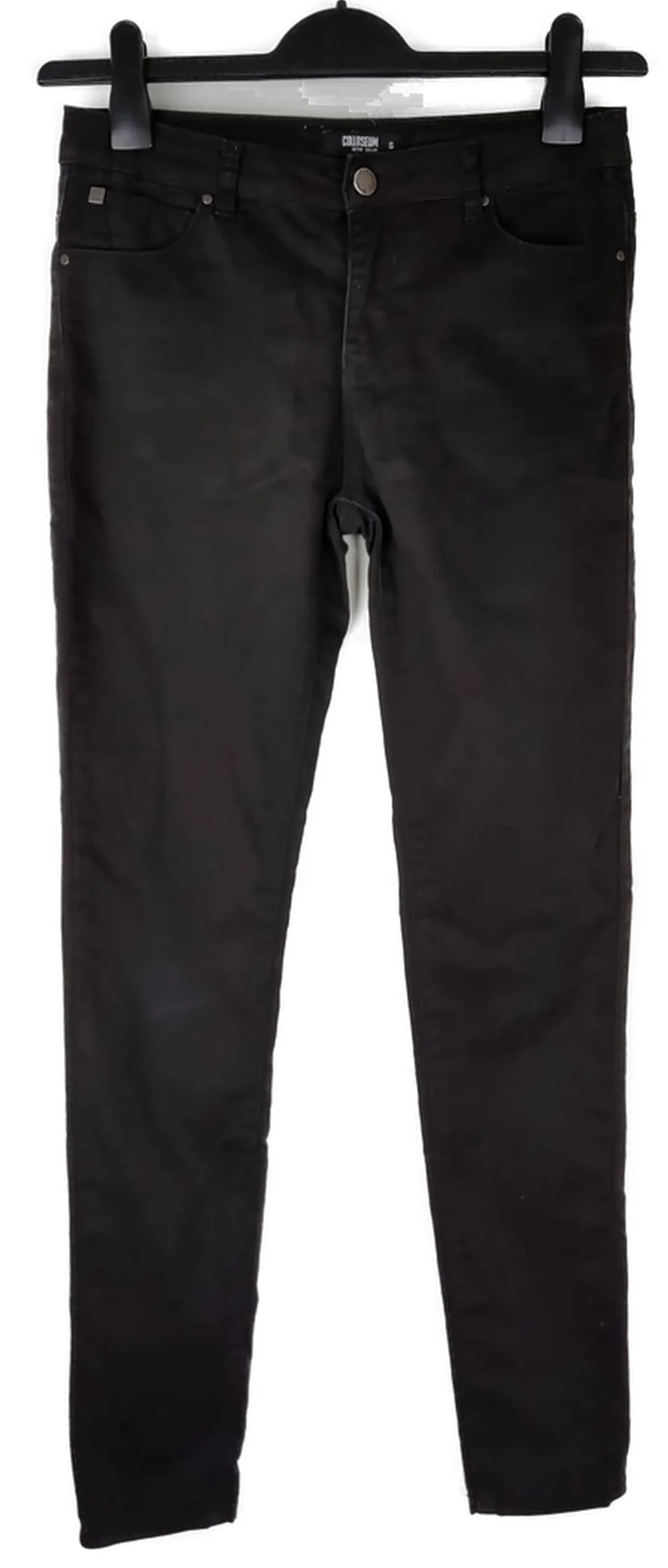 Hose "Colloseum", lang mit Stretch, schwarz mit Taschen, Größe S – Bild 1