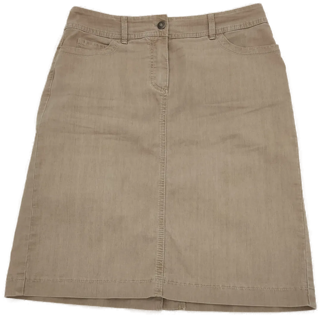 Gerry Weber Damen Jeans Rock Beige Gr. 38 - Bild 4