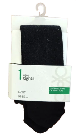 United Colors of Benetton Kindersocken schwarz Gr. 1-2Y