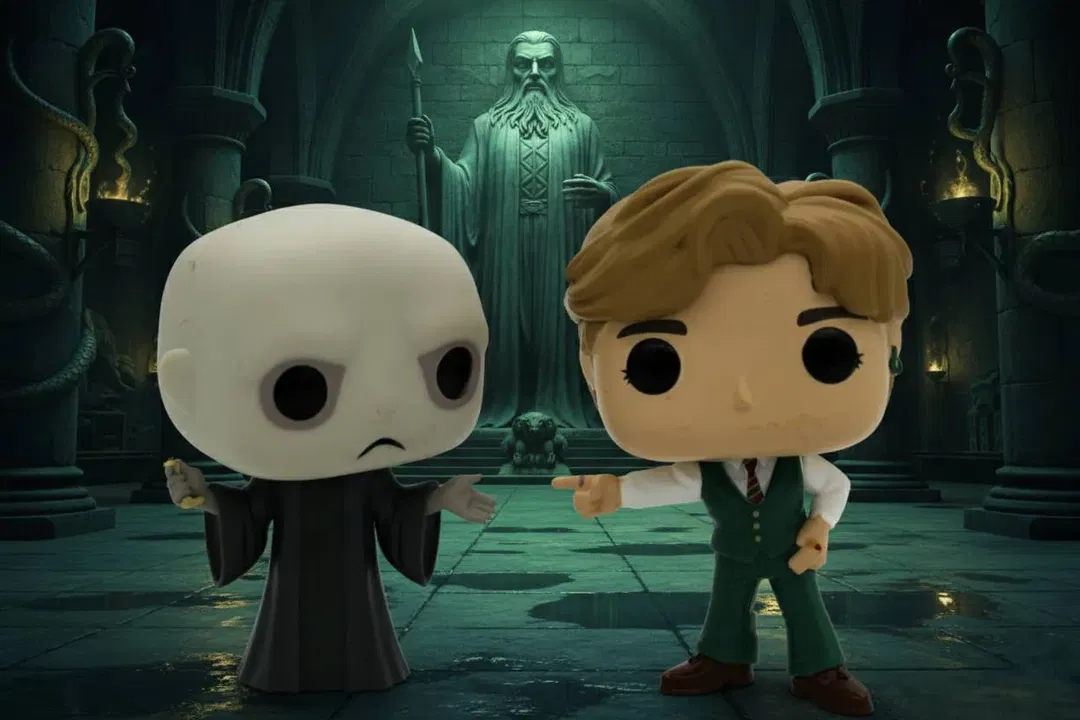 Funko Pop Figuren – Harry Potter Set (Lord Voldemort & Gilderoy Lockhart) – ca. 10 cm, ohne OVP - Bild 4