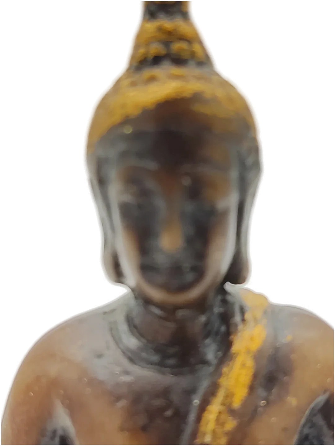 Kleine Buddha-Figur Holz | Zeitloses Unikat – Bild 5