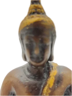 Kleine Buddha-Figur Holz | Zeitloses Unikat - Bild 5