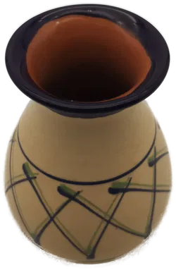 Vase, Keramik beige, Landhaus - Bild 2