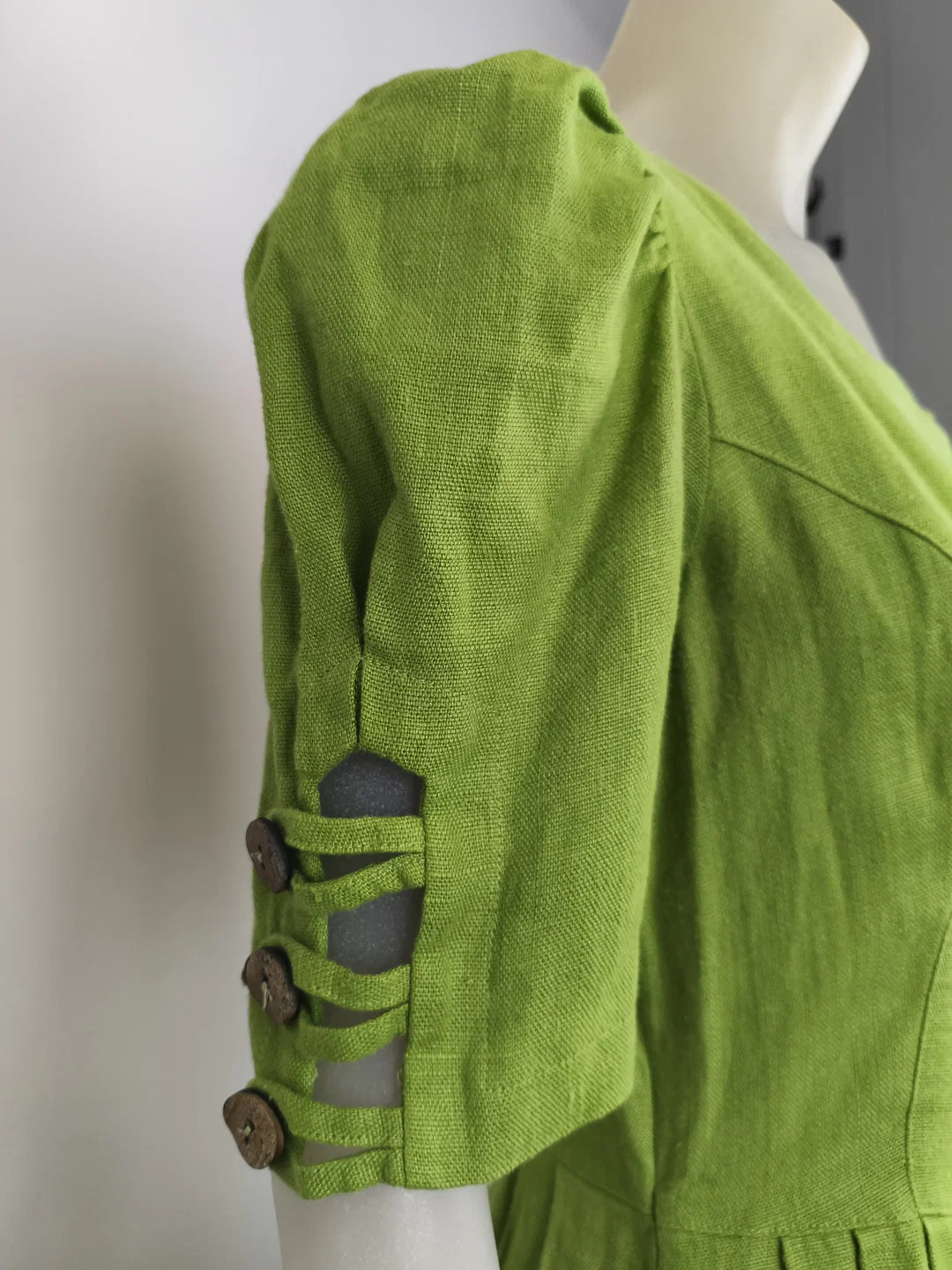 Leinenkleid, Trachtenkleid, Gr. 40 – Bild 3