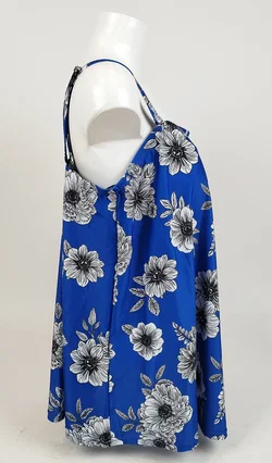 Long-Tankini-Oberteil, Gr. 50, Blumenmuster - Bild 2