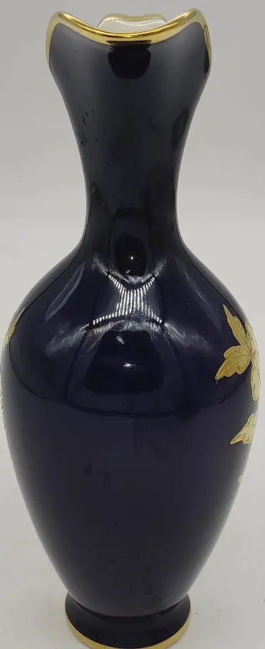 Echt Kobalt Bavaria Krug mit Gold Verzierung – Bild 5