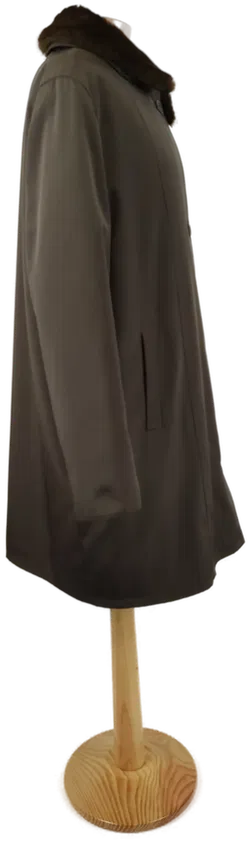 Damen Wintermantel mit herausnehmbarem Kunstpelzinnenfutter braun - Größe 45 - Bild 3