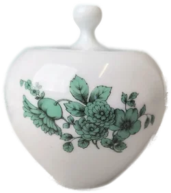 Thomas, Kaffeeset 4-tlg "Grüne Blume", 50er, Vintage – Vorschau 3