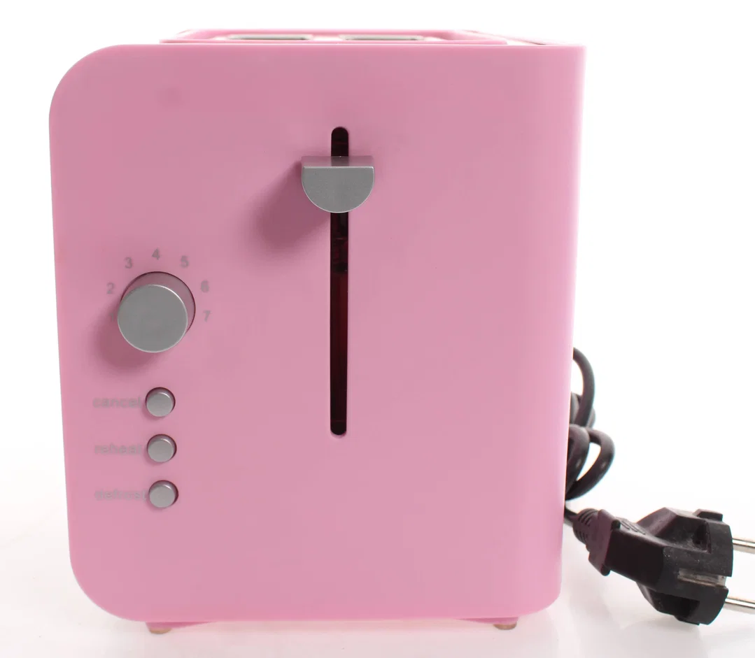 Simpex Colour Toaster – 2-Scheiben, pink, 7 Stufen, Defrost-Funktion – Bild 2