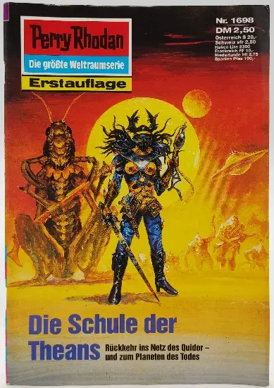  Romanheft Perry Rhodan Die Schule der Theans Erstauflage Nr.1698 - Bild 1