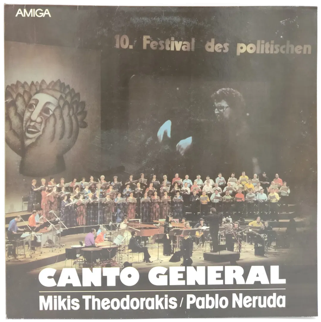 Vinyl LP - Mikis Theodorakis, Pablo Neruda - Ganto General, 2-LP's - Bild 2